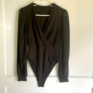 Black Long Sleeved Body Suit